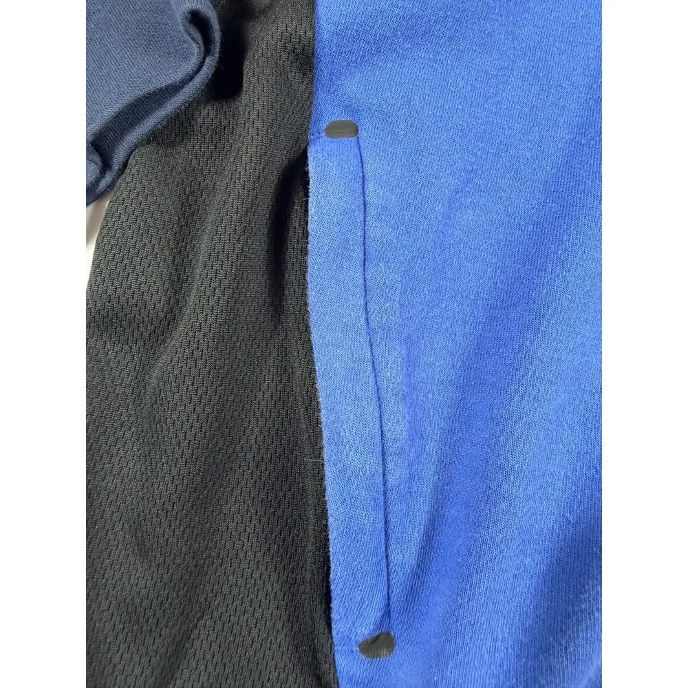 Gap Kids Colorblock Pullover Hoodie Blue Black Performance Size 8-9 year